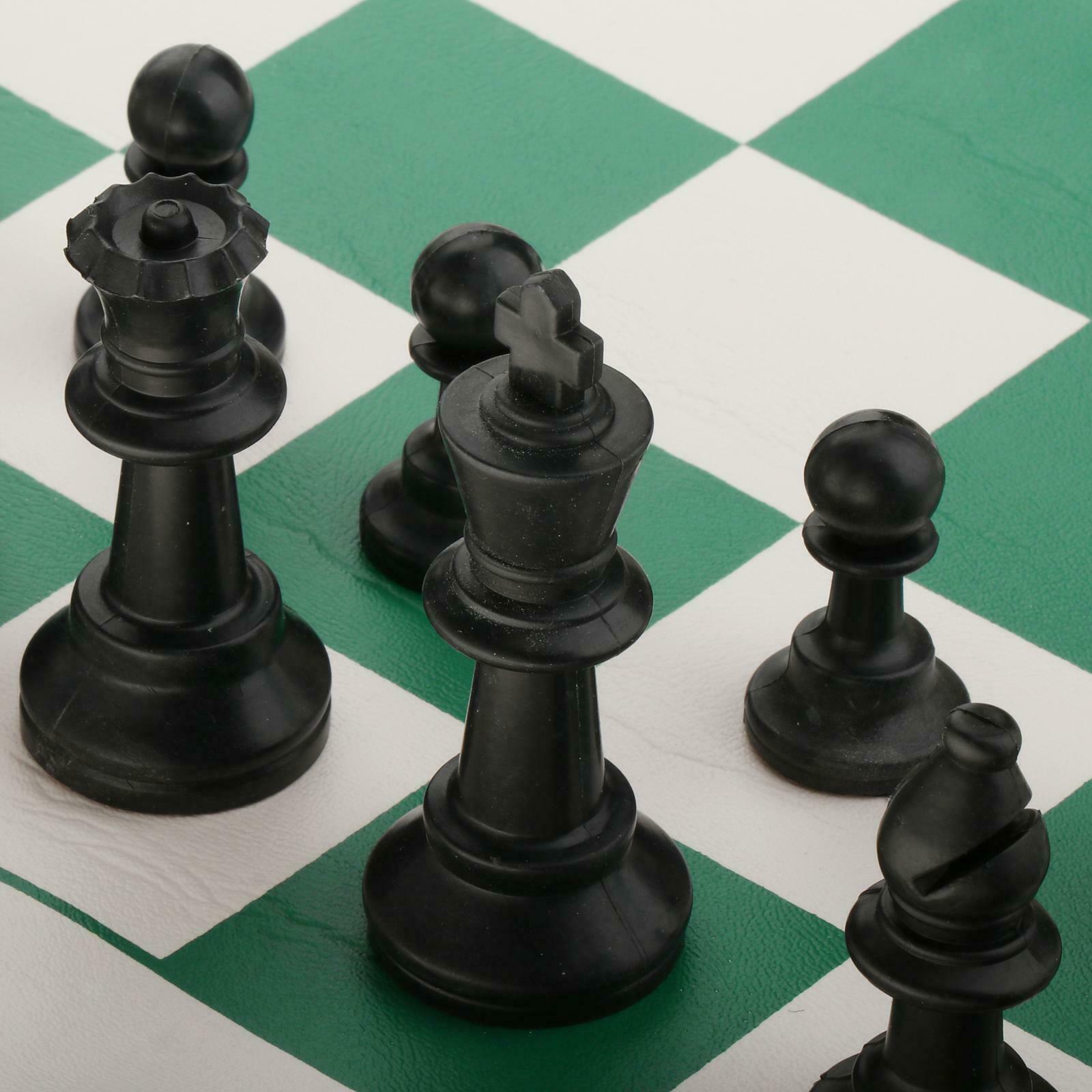 Portable Chess Set 20"x4" Tournament w/ Cylinder Bag for Kids Activities