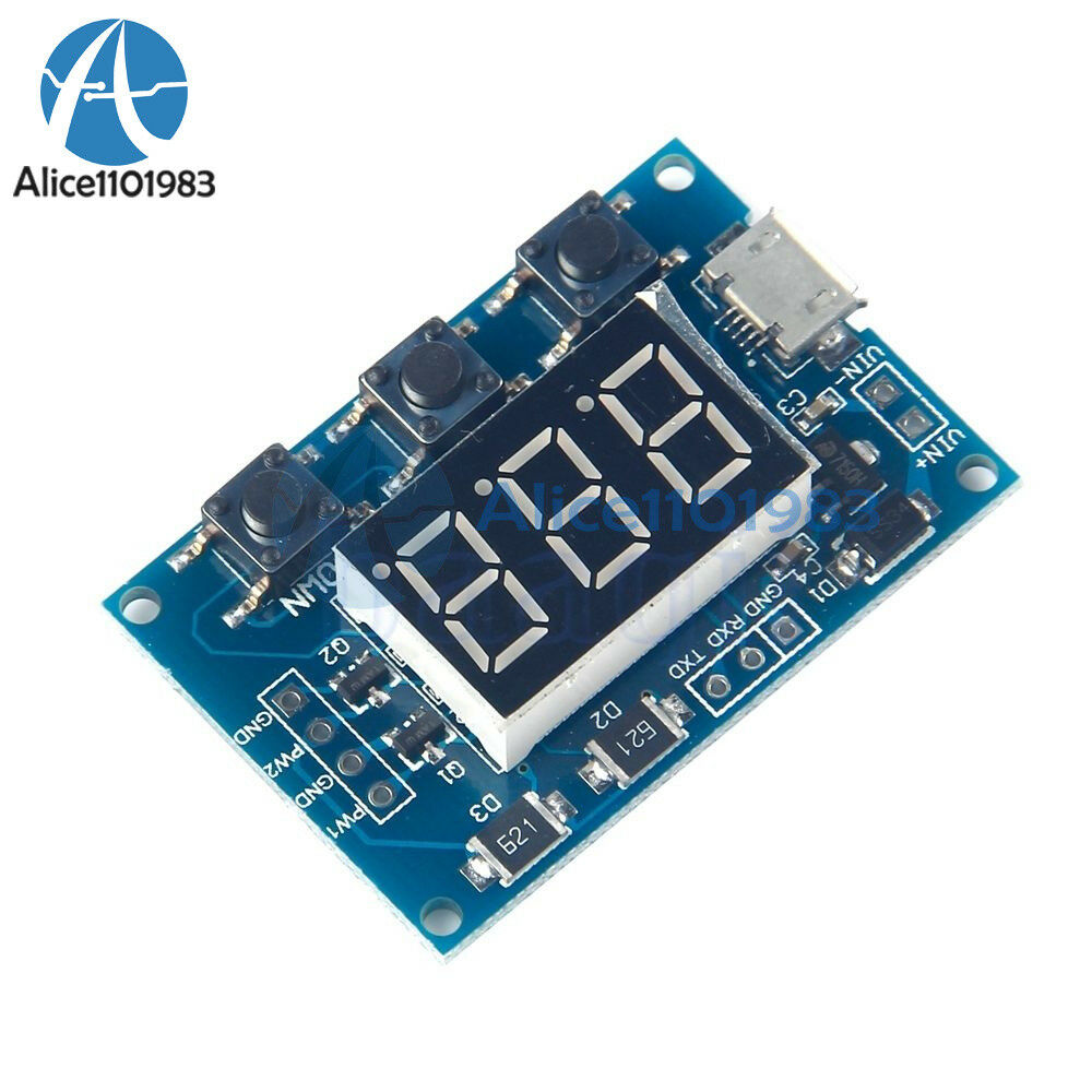 7A 160W 12V/24V Dual DC Motor Driver L298 Module 2 Way PWM Generator LED Tube