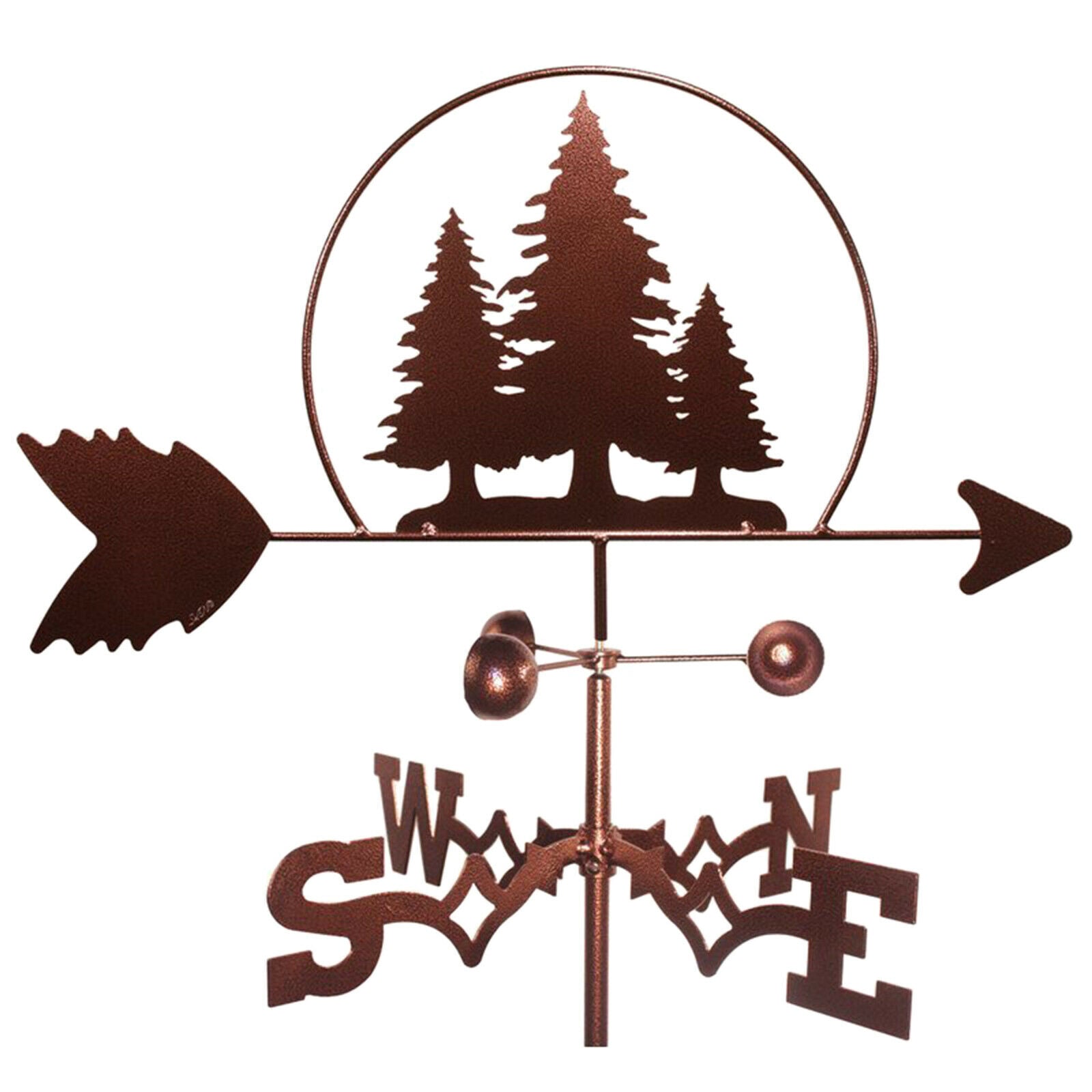 Metal Iron Weathervane Weather Vane Wind Direction Indicator Decorations