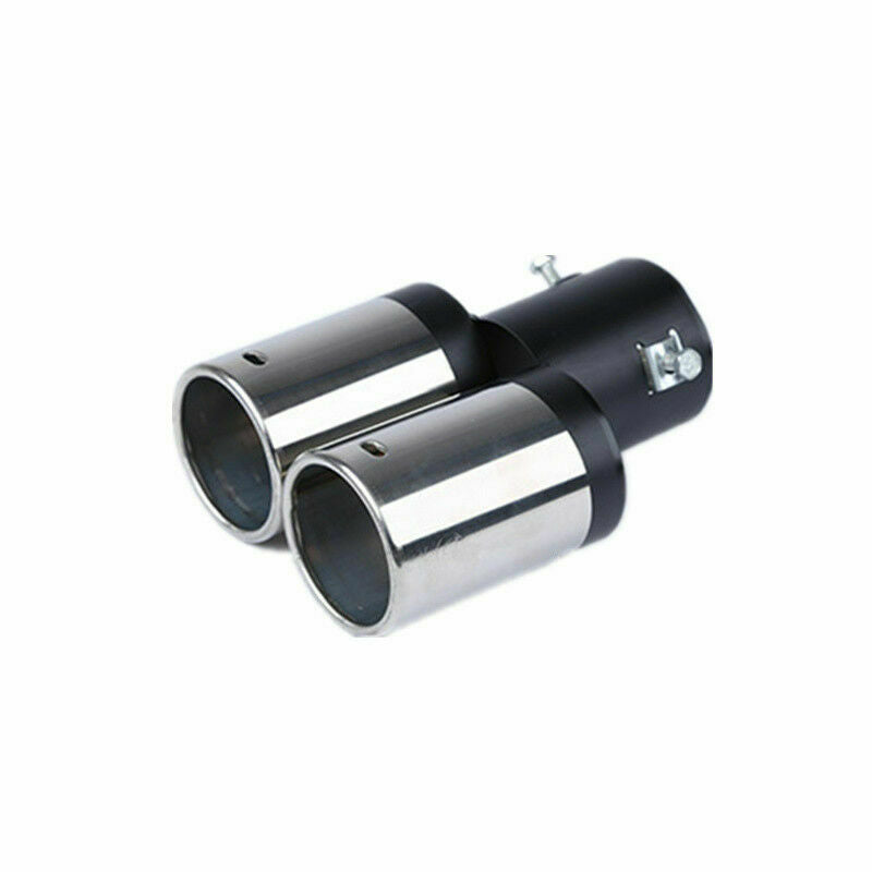Chrome Stainless Steel Dual Y-Pipe Car SUV Offroad Exhaust Pipe Muffler Tip Tail