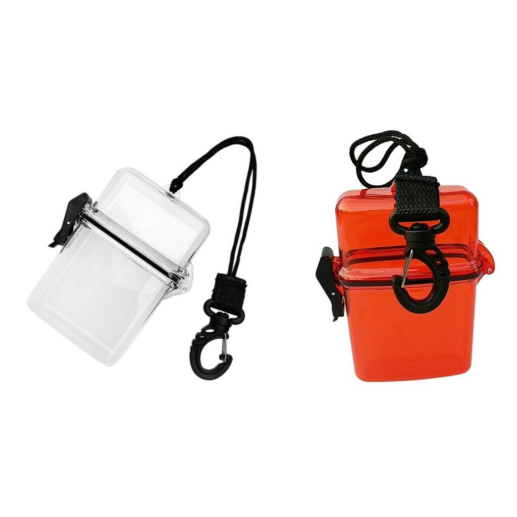 Set of 2 Floating Water Sports Case - Waterproof Dry Box Holder Container &