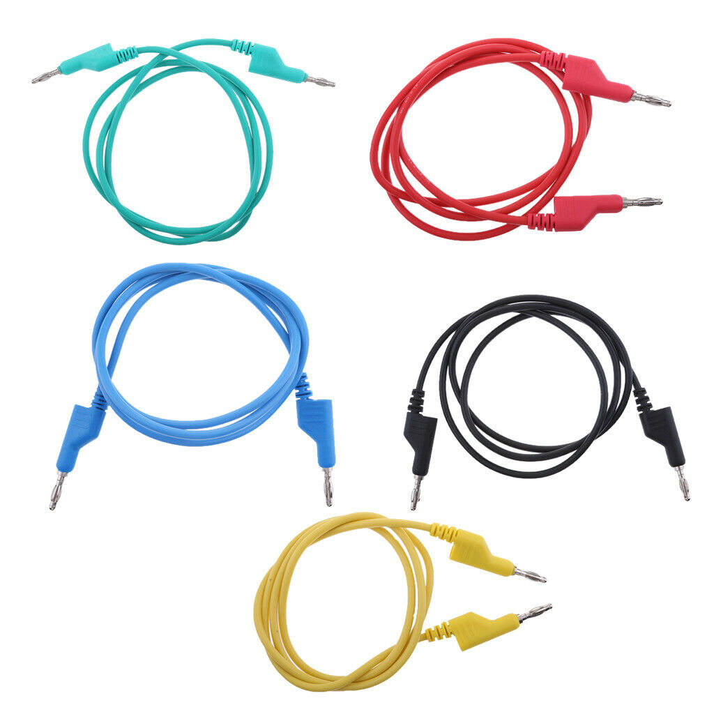 4mm Stackable Banana Plug Wire Silicone Test Cable Lead Red