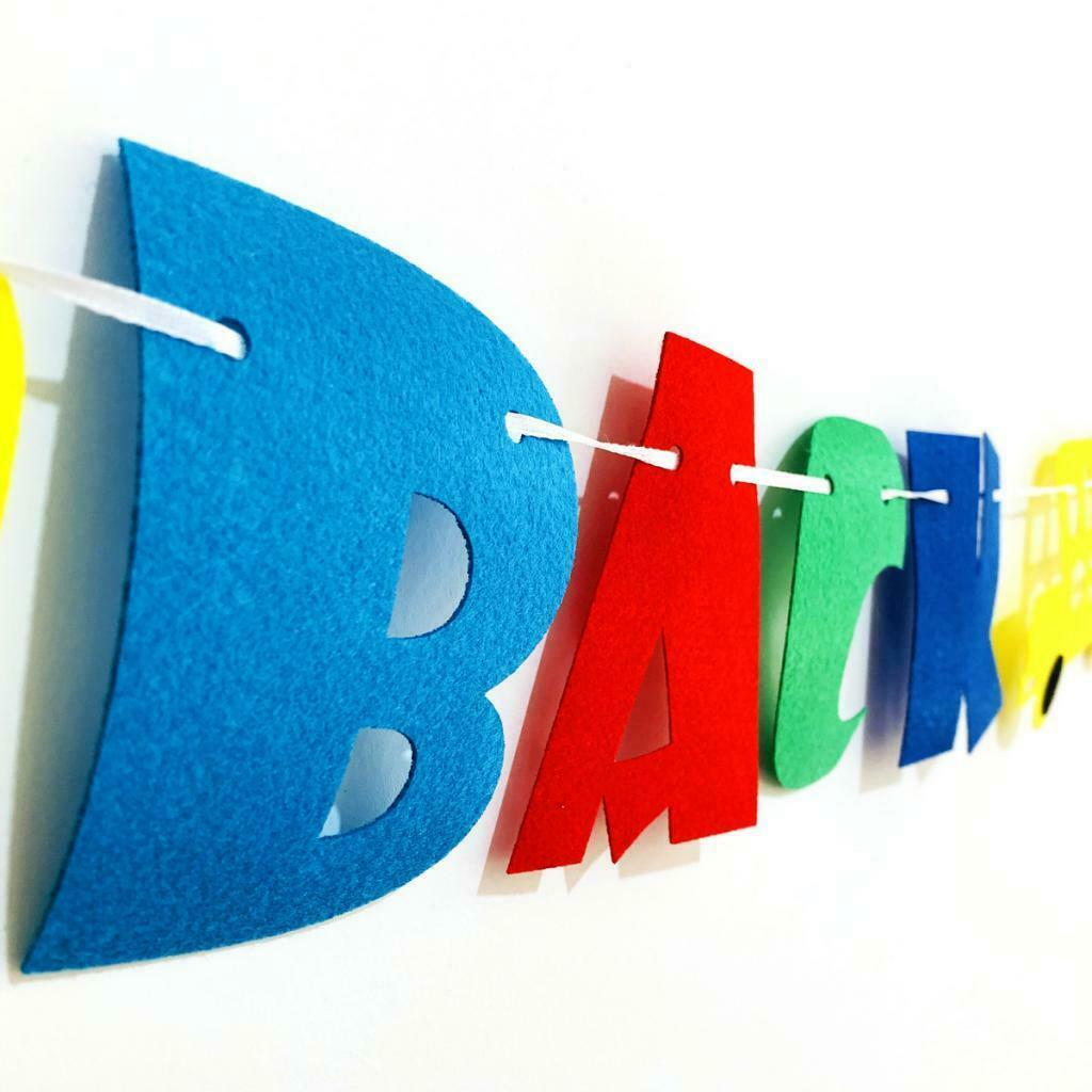 Back To School Banner First Day to School Party Hanging Decorations Supplies