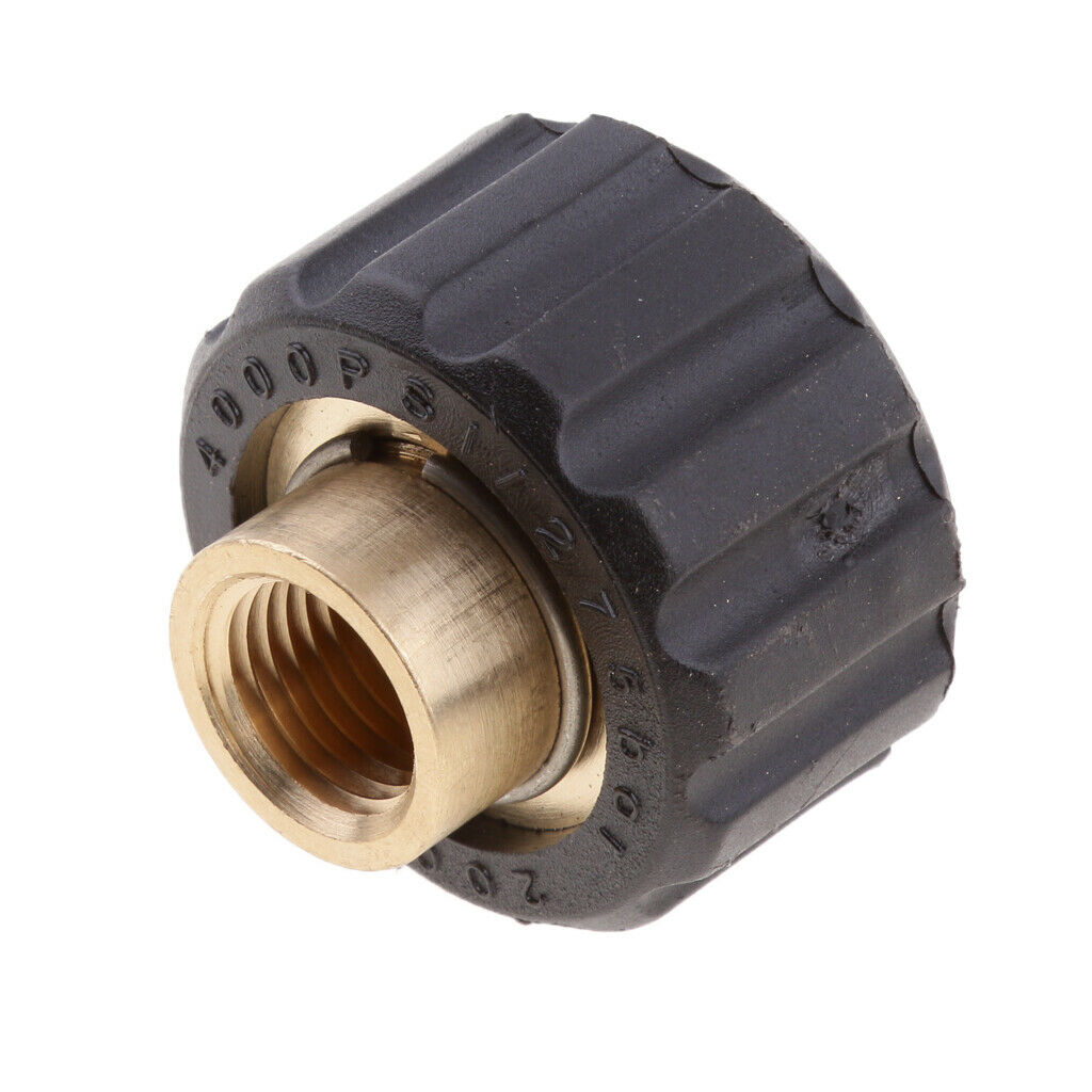 Brass Coupling Female 1/4 To Female M22x1.5 14mm Pressure Washer Fitting