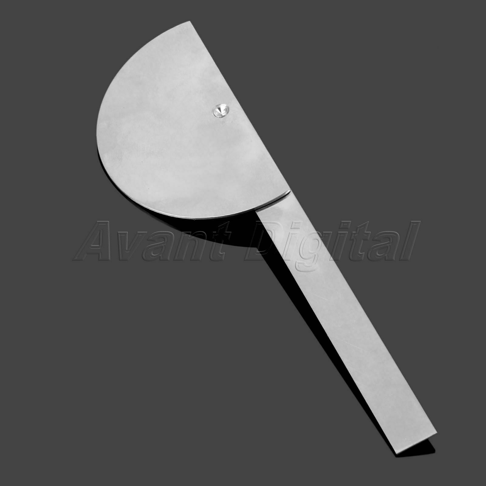 Protractor 1pc Stainless Steel 0 to 180 Degrees Arm Ruler Angle Measuring Tool
