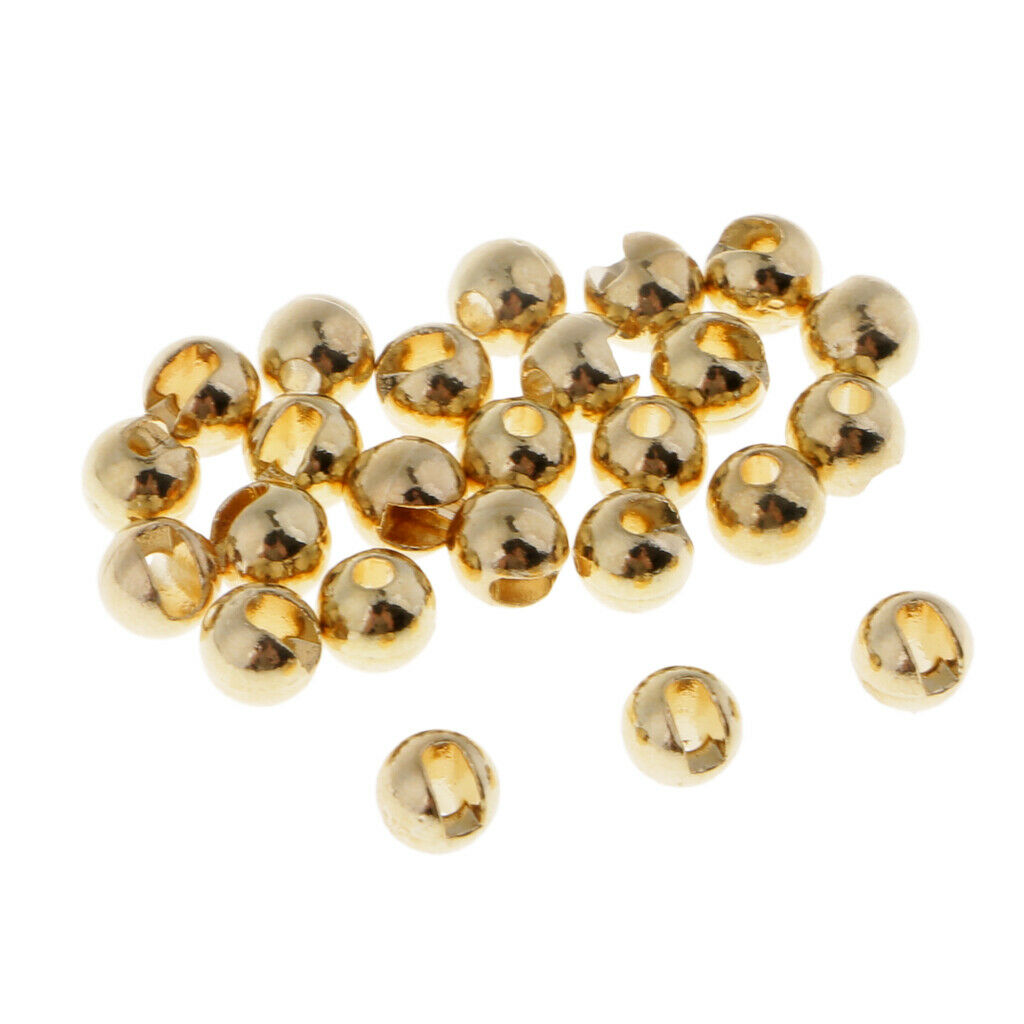 100 Packs 2.8mm Slotted Tungsten Beads Anti-rust Stable Fly Tying Materials