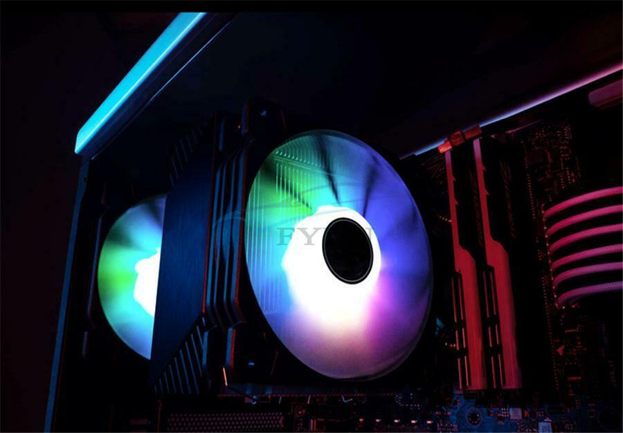 1 × 12V General Intelligent Temperature Control Hydraulic Bearing CPU Air Cooler