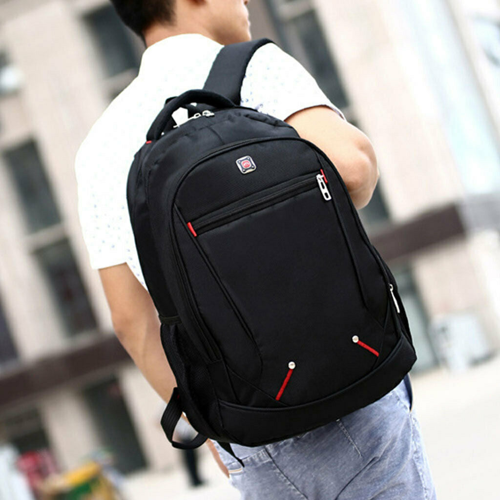 Backpack for Men Large Fit 15.6 in Laptop Business Travel School Bags Black