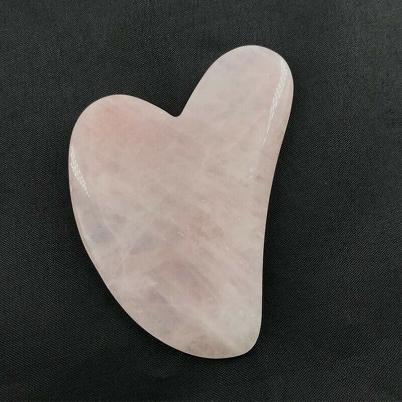 1PC Natural Quartz Jade Guasha Board Scraper Tools Board Massager Tool Re.l8