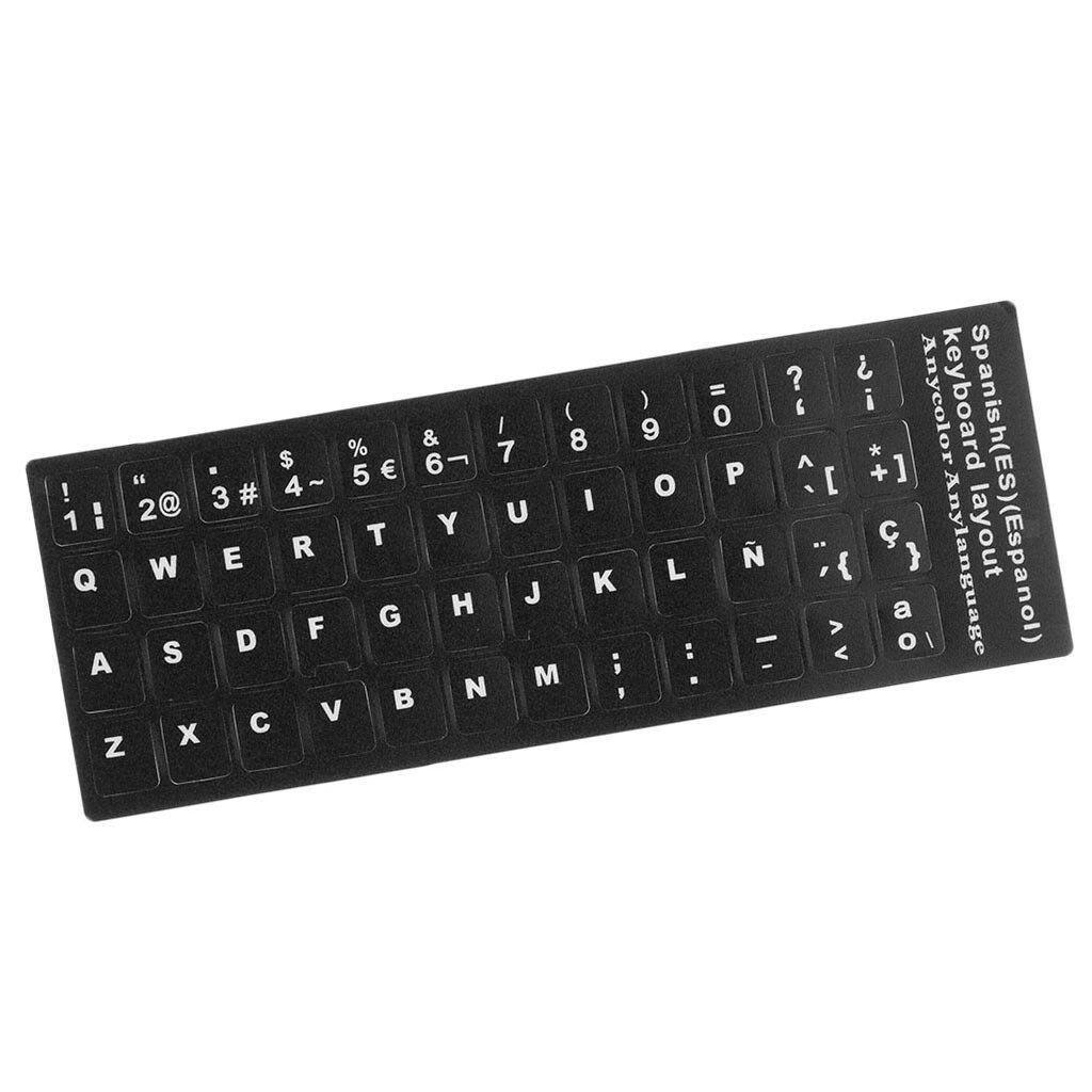 Spanish Non-Transparent Keyboard Stickers Guard Film Protector for Computer