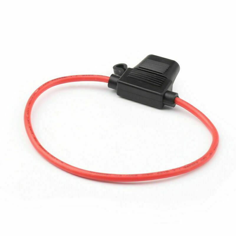 5Pcs Medium Blade Fuse Holder ATC ATO Waterproof 12AWG In-Line Wire For Car BS3