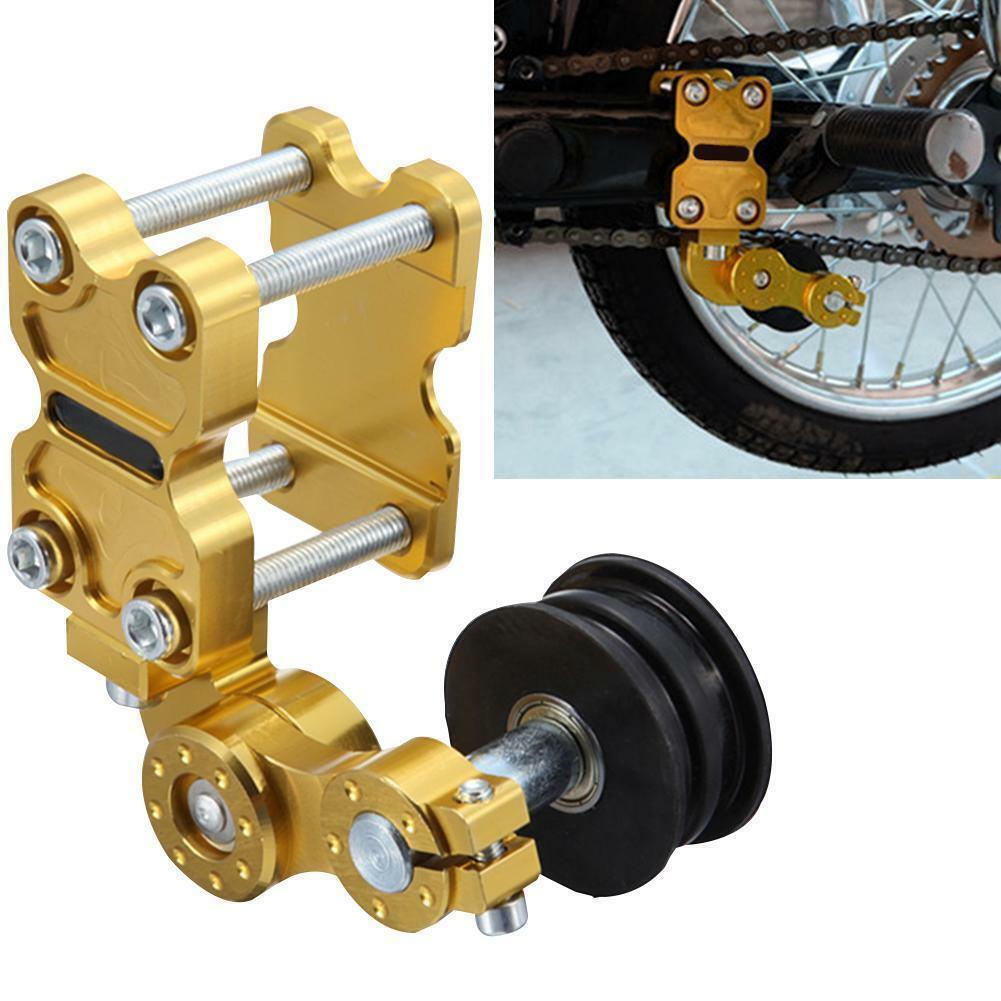 Motorcycle Golden Aluminum Chain Tensioner Bolt On Roller Adjuster For Ducati