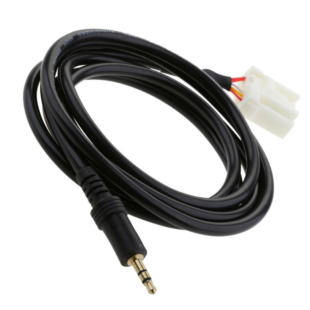 3.5mm Male AUX-In Radio Audio Stereo Cable Adapter for Mazda 2 3 5 6 MX5