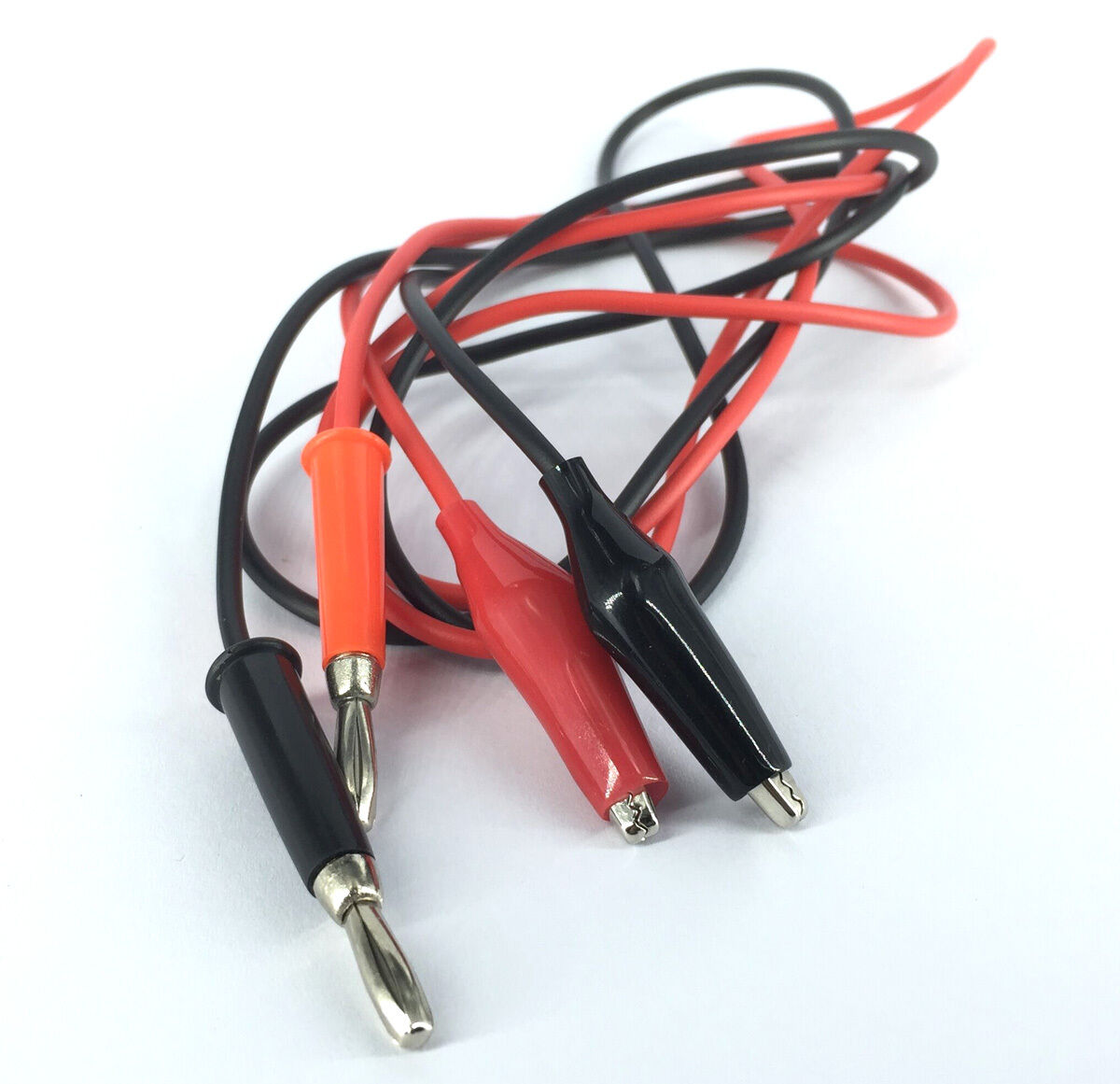 Coaxial Cable Banana Plug to Crocodile Clip Lead [M1]