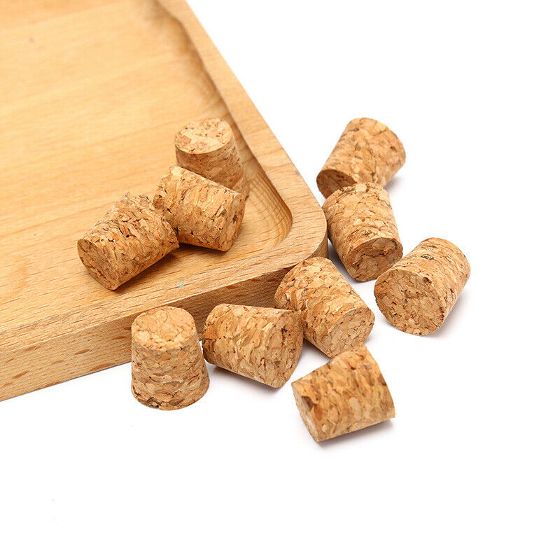 10pcs Tapered Natural Cork Bottle Stoppers Wine Corks Crafts 18*15*20mmYNluO BU