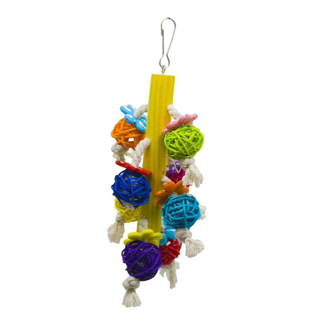 Parrots Chew Toys Birds Rattan Ball Toys For Medium Bird Finches Cockatoo