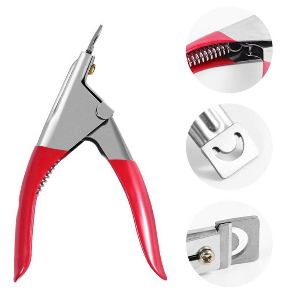 Professional U Type False Nail Art Cutters Trimmers Stainless Steel