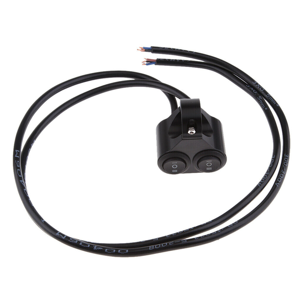 Aluminum Alloy 22mm Motorcycle Handlebar Headlight Dual Switch On/Off/On