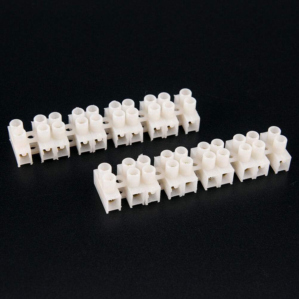 10PCS Practical Durable 10A 2 Way Electrical Screw Terminal Block Connecto.l8