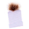 Cute Newborn Baby Soft Comfy Ball    Warm Beanie Hat  Stripe