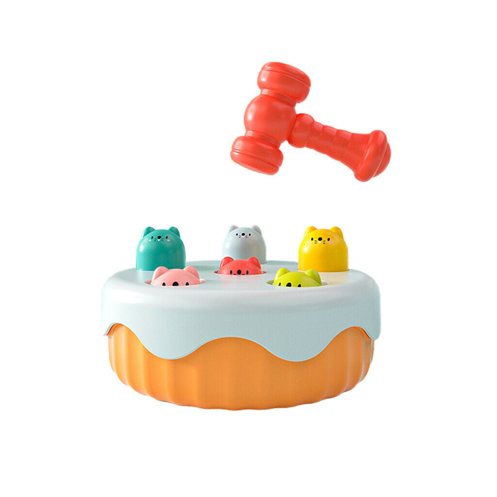 Cake pan Whack a Hamster Hammer game with hammer Children Montessori training
