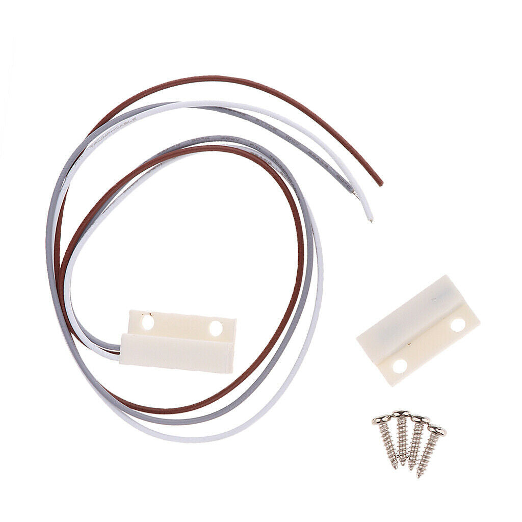 2x NC/NO Door Window Contact Magnetic Reed Switch Alarm Normal Open/Close