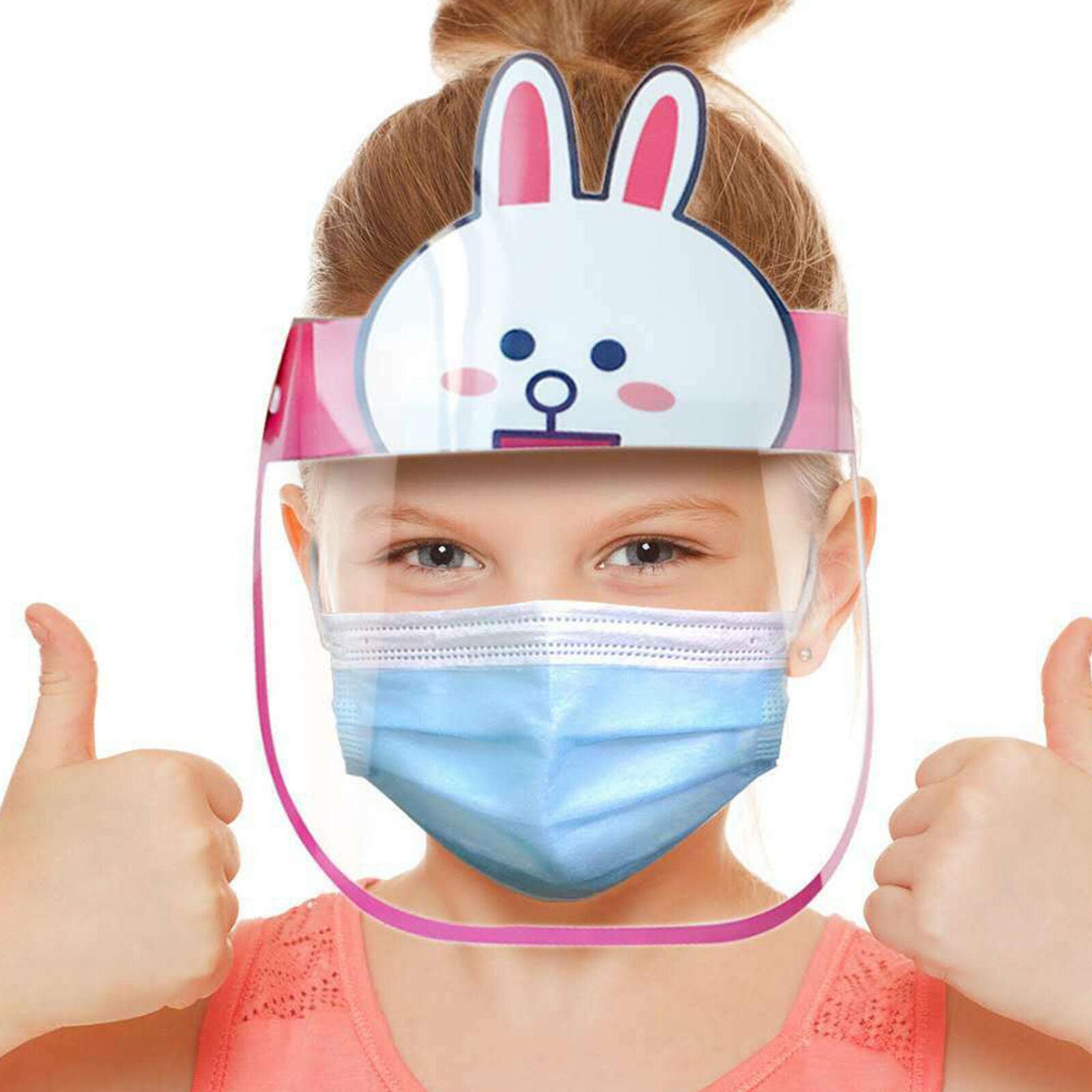 5PC Kids Face Shield Outdoor Dust proof Clear Visor Children School Headwear Lot