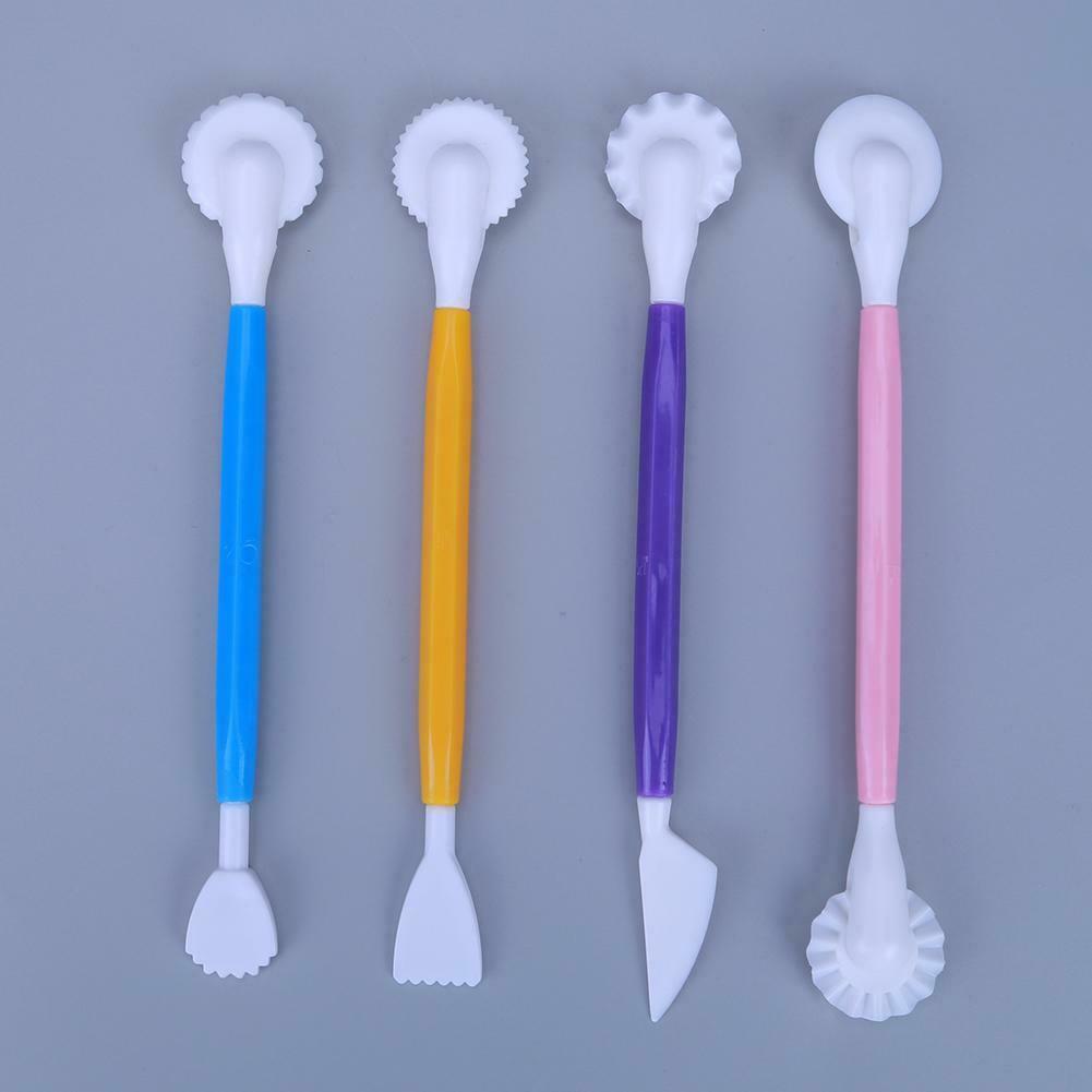 4pcs Fondant Cake Pen Decor Set Flower Sugarcraft Modelling Tool @