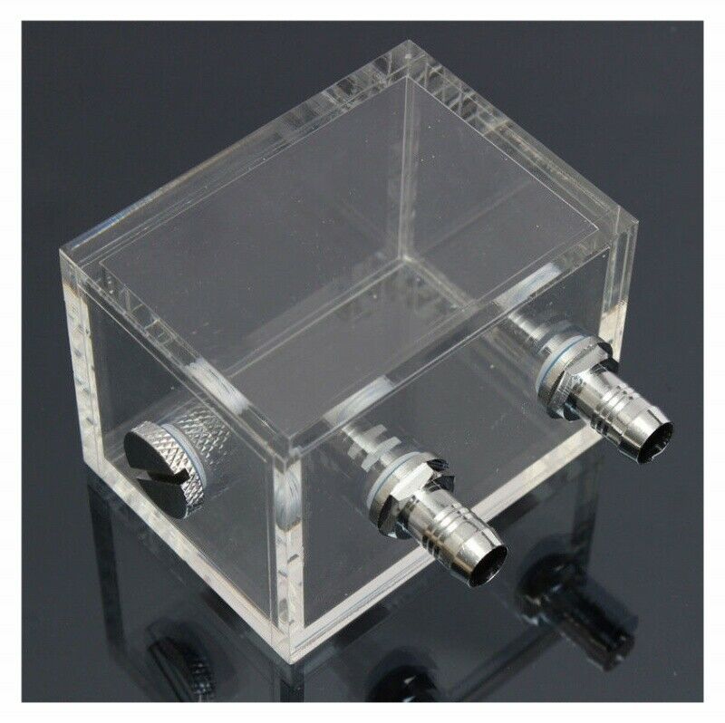 New 200ml Acrylic water tank cooler water cooling radiator pc cpu water block K4