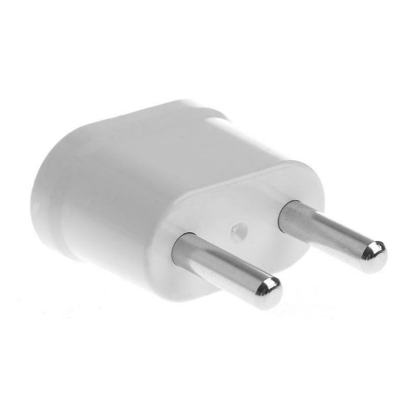 US Female To EU Male AC Power Plug Converter Worldwide Travel Charger Adapter