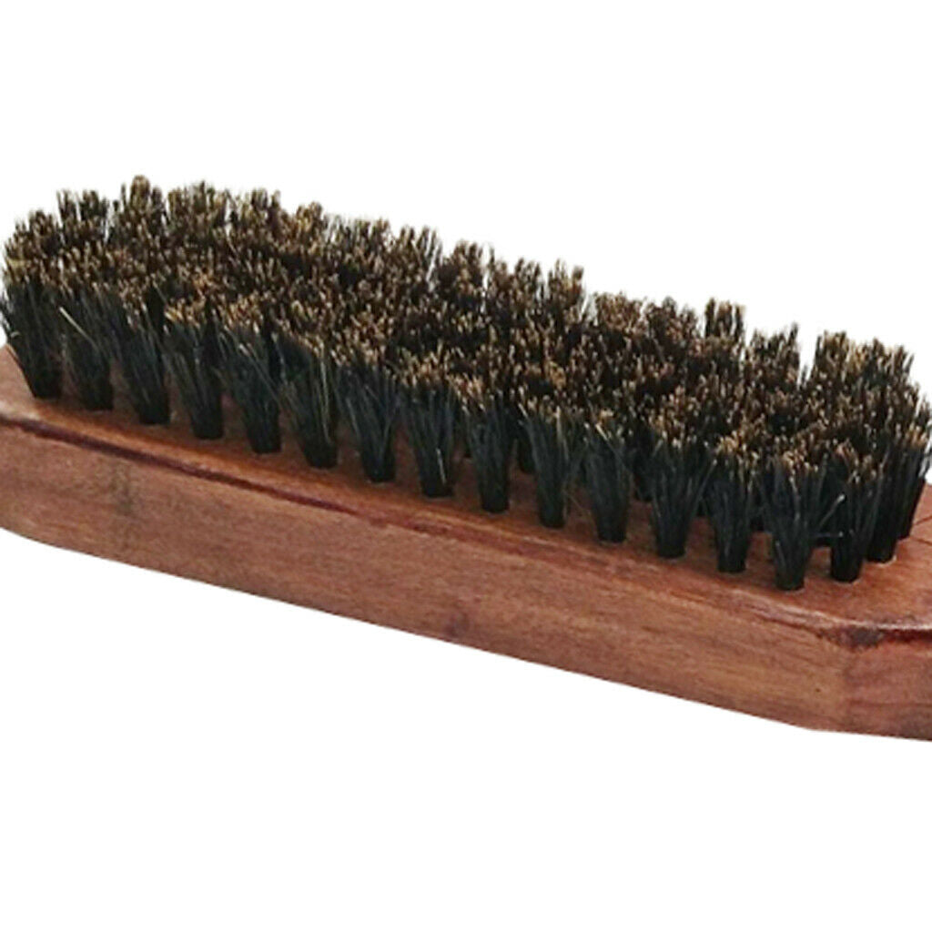 Men Firm Bristle Brush Beard Mustache Grooming Shaving Wooden Comb Curved