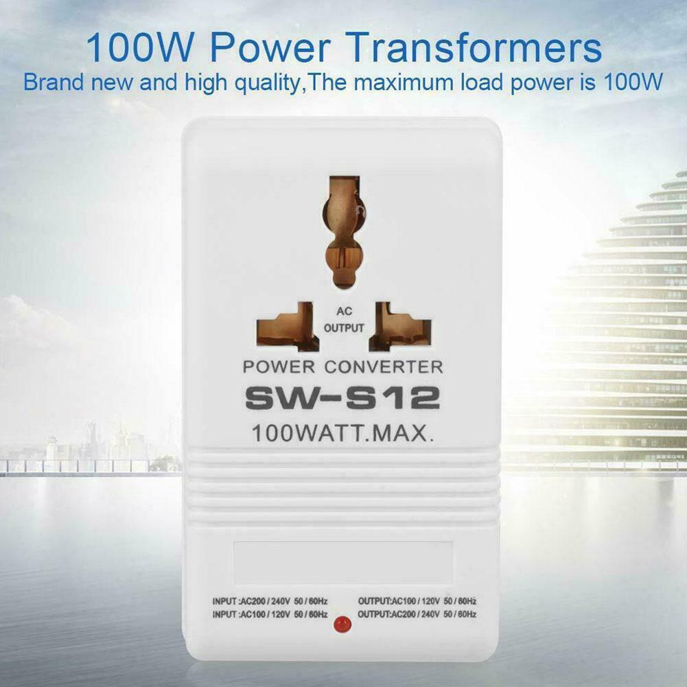 110V--220V Step-Up And Down Voltage Converter 100W Watt Transformer Travel Best