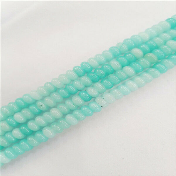 1 Strand 8x5mm Green Malay Jade Rondelle Abacus Spacer Beads 15.5inch HH9340