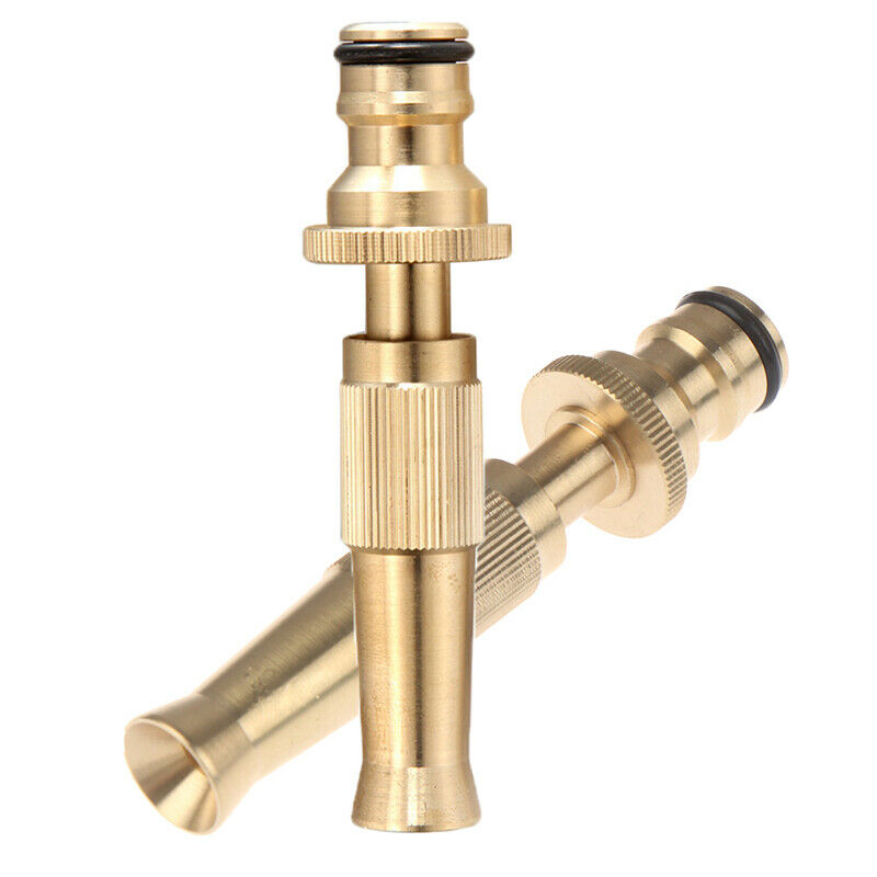 Brass Adjustable Spray Gun Hose Nozzle High Pressure Straight Copper GunJCAUJ XC