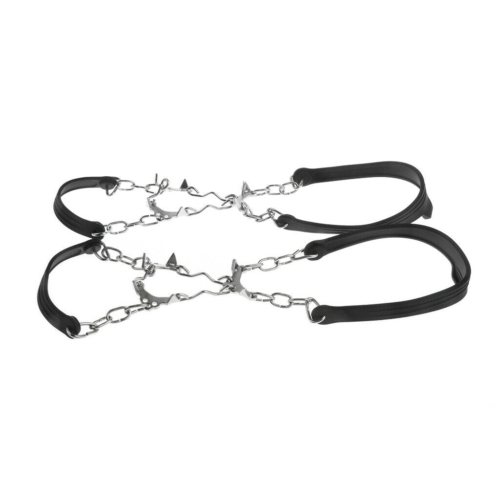 2 Pairs 6 Non- Grips for Snow Sleds Ice Crampon Traction Walk Cleats