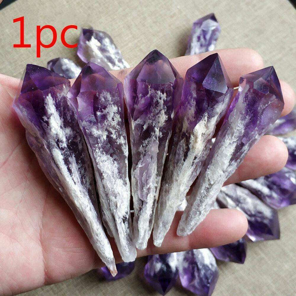 Amethyst Cluster Quartz Crystal Point Wand Specimen Reiki Healing Stone UK