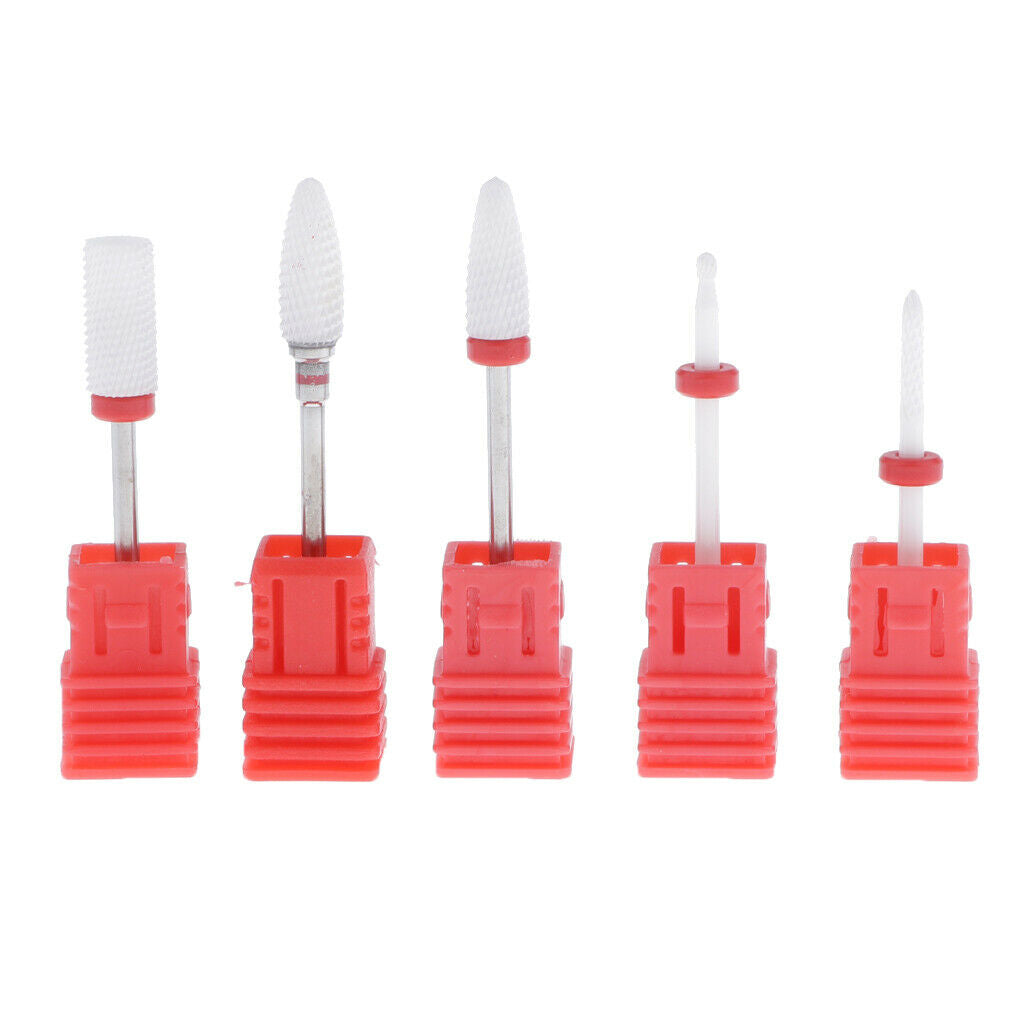 10Pieces Ceramic inch for Acrylic Gel Nail Polishing Manicure Tool Gift