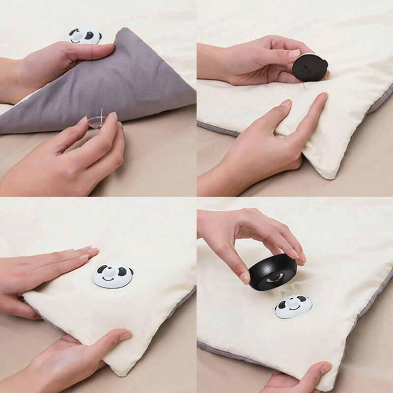 8Pcs Quilt Clip Holder Panda Buckle Quilt Fastening Bed Sheet Fixer Non-Sli TL