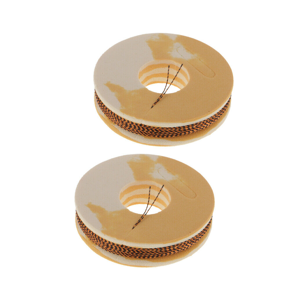 Set of 2 Pieces Nylon Fishing Rod Building Guide Ring Wrapping Line Braided line