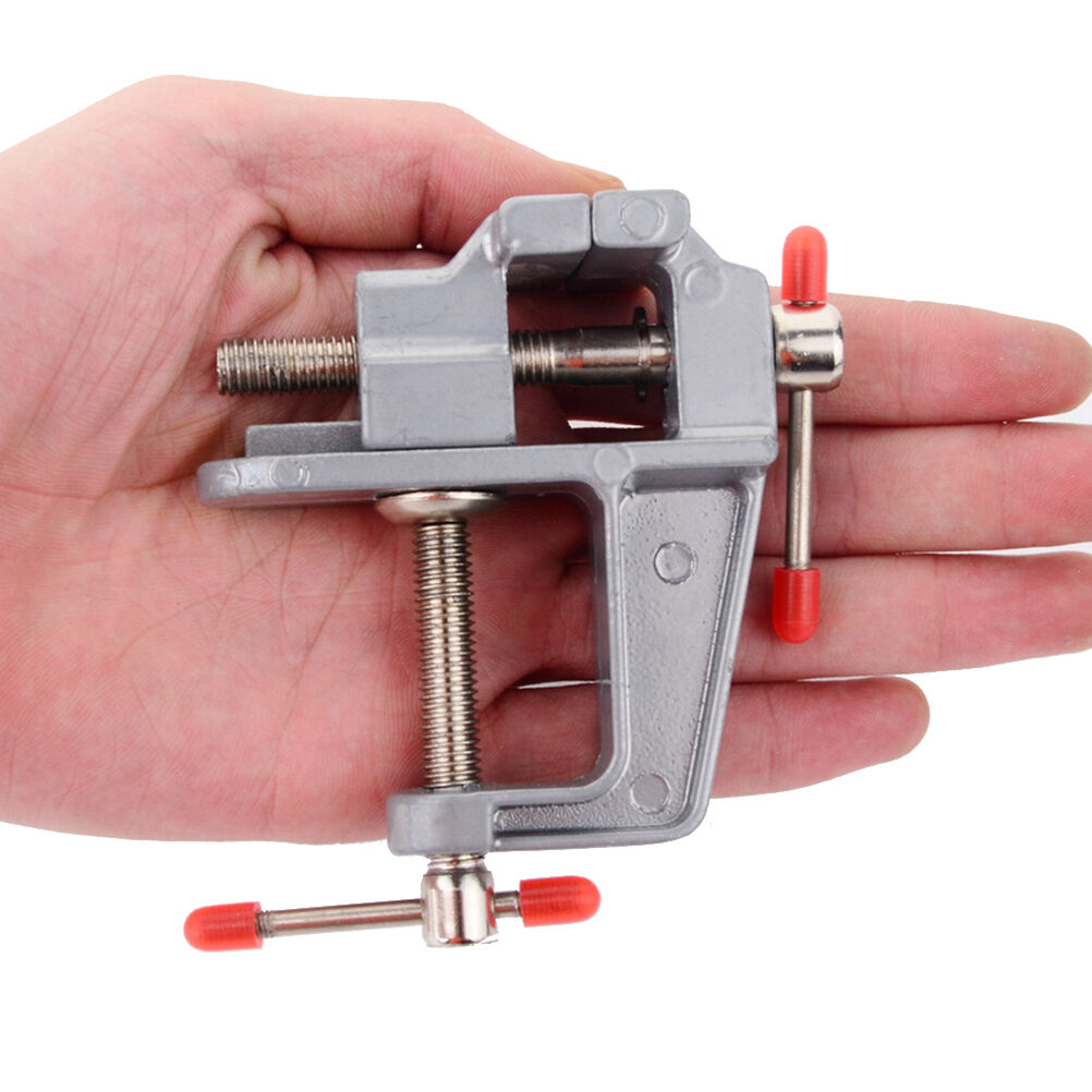3.5" Aluminum Small Jewelers Hobby Clamp On  Table Bench Vise Mini ToolJ Tt