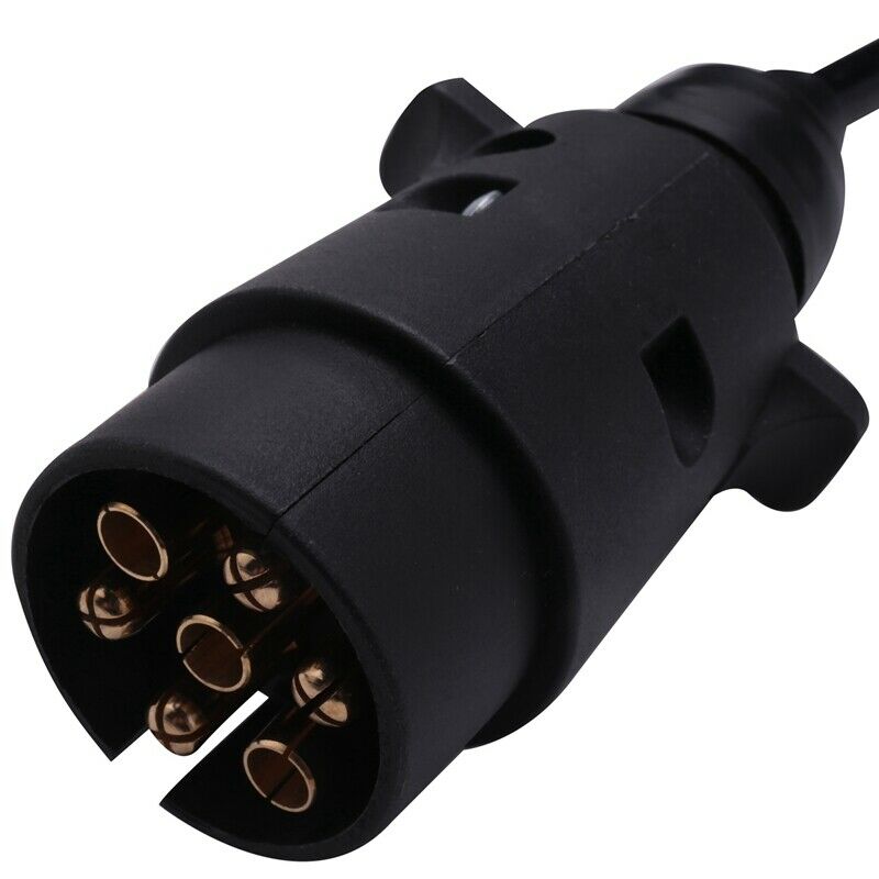 2M 7 Pin Car Towing Trailer Light Board Extension Cable Lead Truck Plug SocketW2