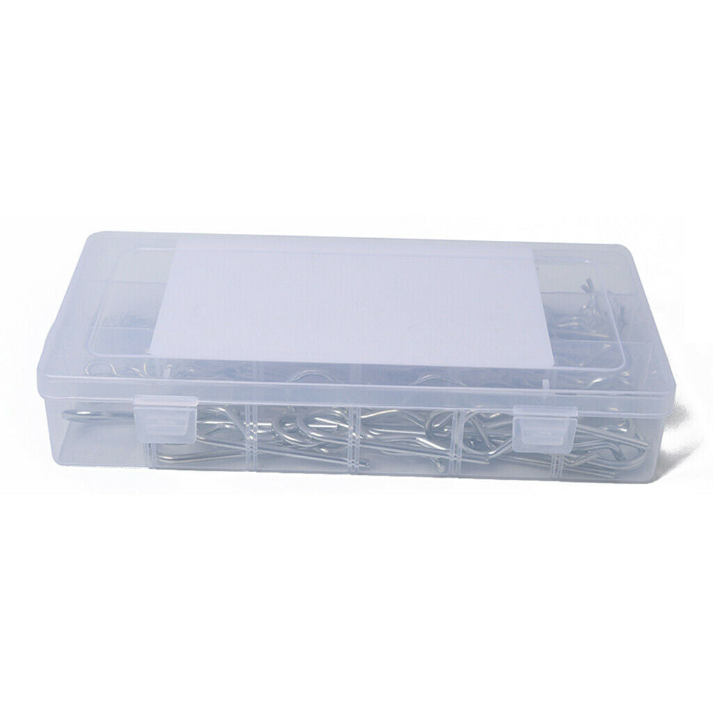 180PC Assortment Box of Hair Pins R-Clip R Retaining Clips