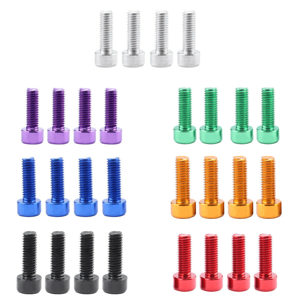 12x Aluminum M5 Bike Cycling Bottle Cage Bolts Holder Socket Rack Screws