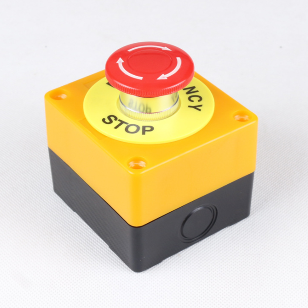 1PCS AC 660V 10A LAY37-11ZS Emergency Stop Button Sign DPST Push Button Switch