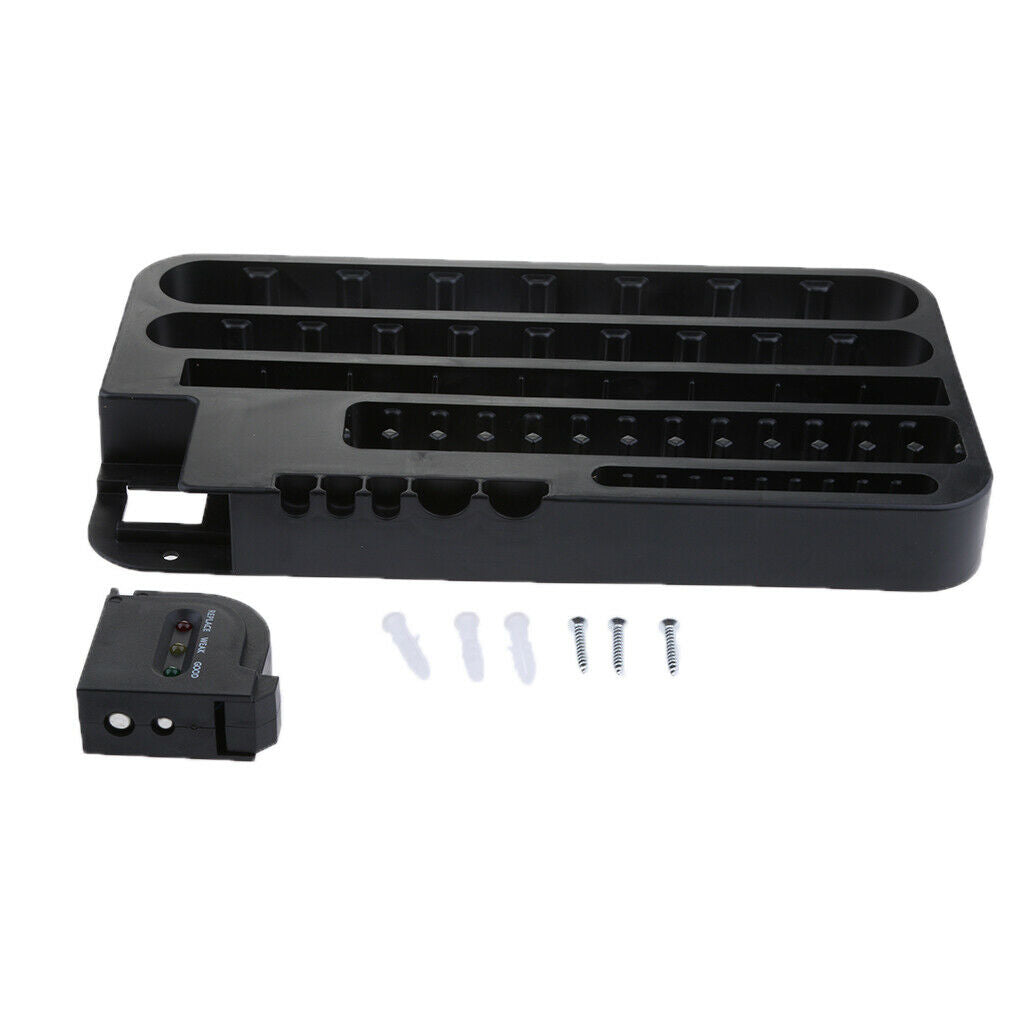 Battery Storage Holder Organizer &Battery  72pcs AA AAA 9V C D Battery