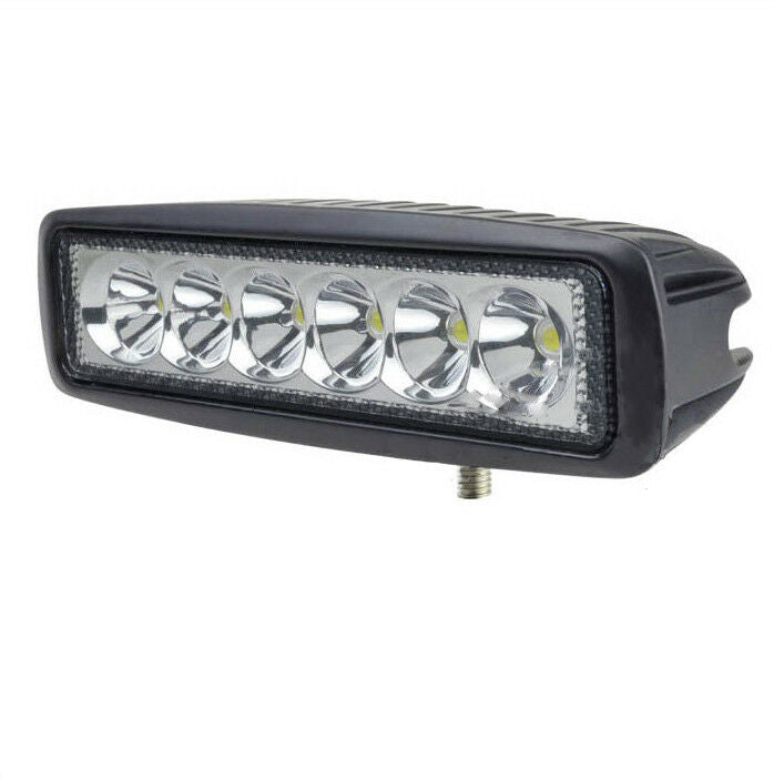 2 x OffRoad Driving Fog Working 6 LED Roof Bar SpotLight Lamp For Pickup SUV 4x4