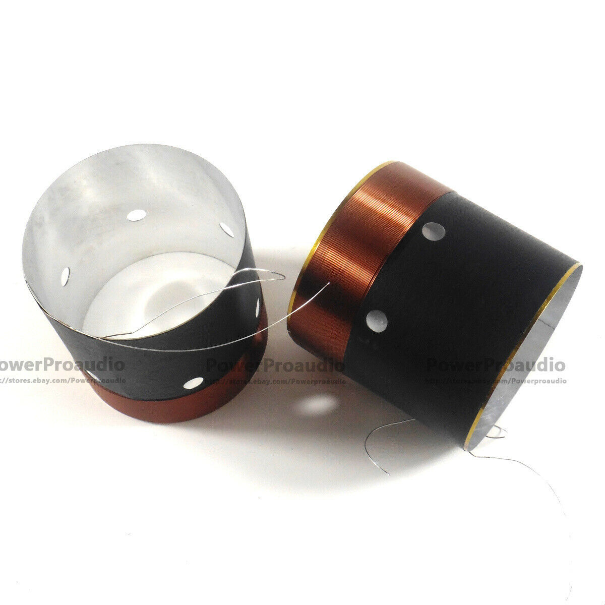 2pcs 76.5MM Bass Voice Coil Woofer white Aluminum High Power For 15 inch Woofer