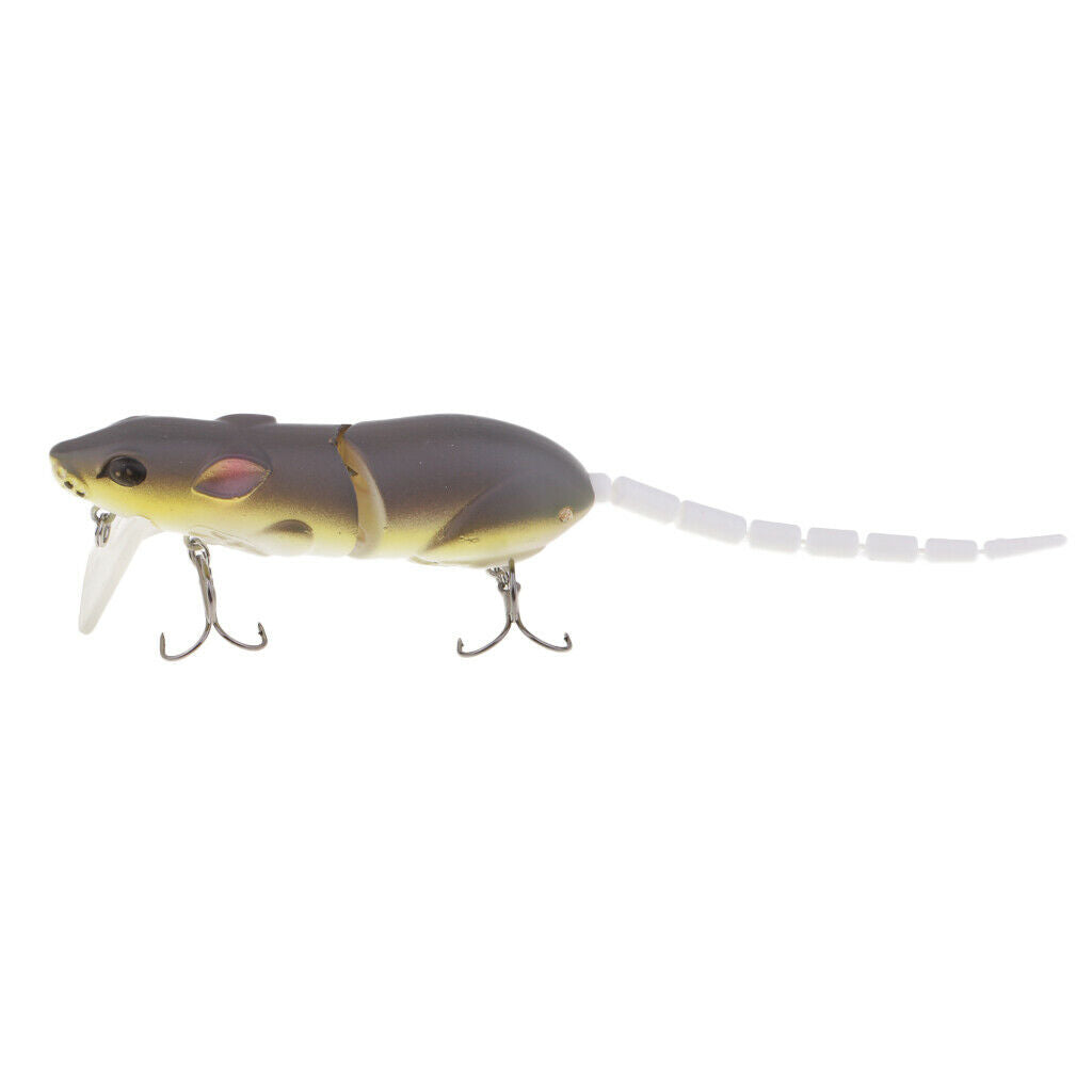 Lifelike   Multi-joint Mice Rat Lure Artificial Bait Bass Fishing 04