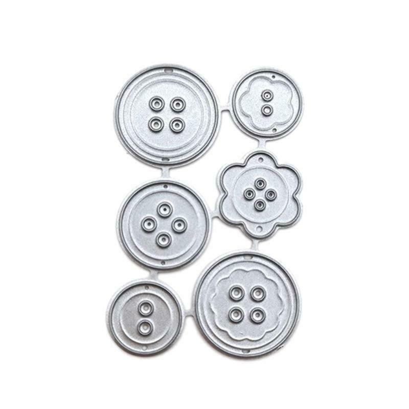 Six Buttons Dress Decoration Carbon Steel Cutting Dies DIY Scrapbooking Photo