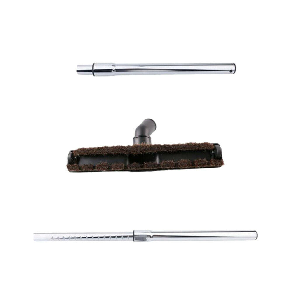 2pcs/set Stainless Steel Vacuum Cleaner Extension Wand Attachment Tube Suits for